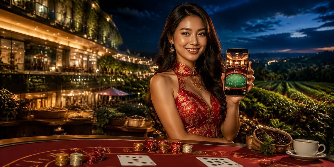Du khách trải nghiệm game mới trên điện thoại với phong cảnh vịnh Hạ Long phía sau